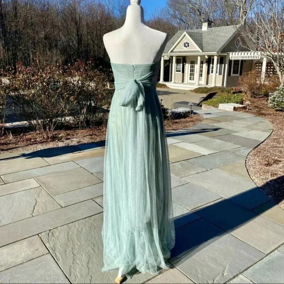 NWT Anthropologie BHLDN Jenny Yoo Ryder Convertible Maxi Dress in Seaglass Green - Picture 11 of 15